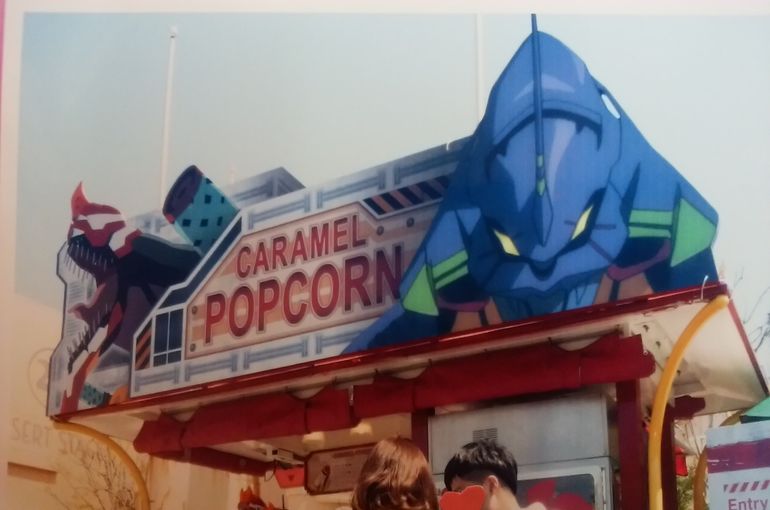 エヴァンゲリオンのポップコーン売り場