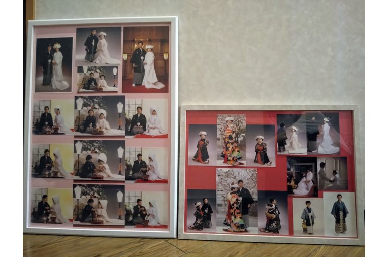 全ての写真が収まった２枚のパネル